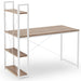 Desk Dublin | size: Length: 64cm, Width: 120cm, Height: 120cm | color: White/Oak | image: 1 | variant: 1003249
