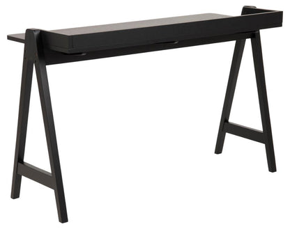 Desk East Cardiff | size: Length: 52cm, Width: 127cm, Height: 80cm | color: Black | image: 3 | variant: 1005700