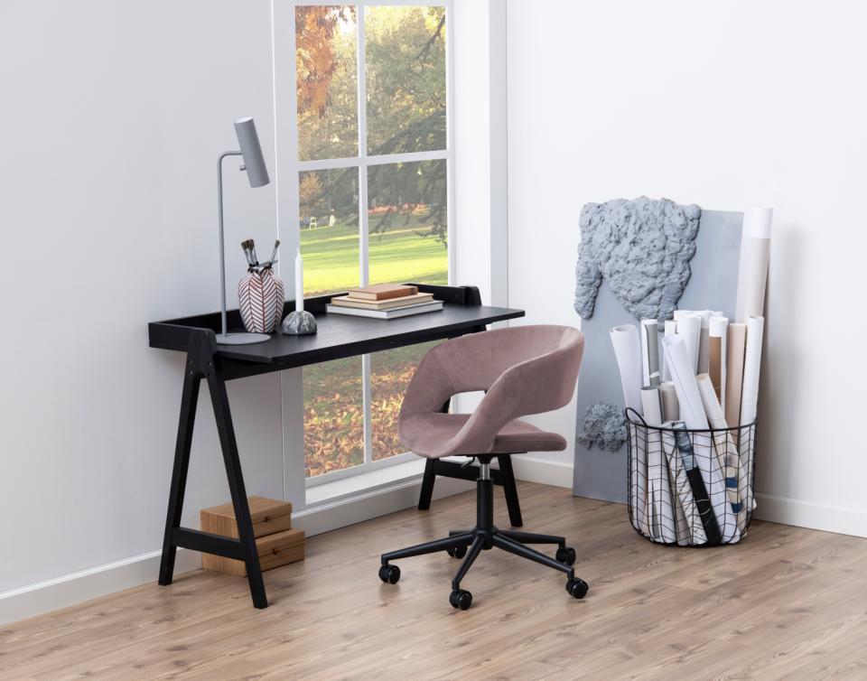 Desk East Cardiff | size: Length: 52cm, Width: 127cm, Height: 80cm | color: Black | image: 5 | variant: 1005700