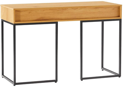 Desk East Lille | size: Length: 50cm, Width: 120cm, Height: 79cm | color: Oak | image: 4 | variant: 1006396