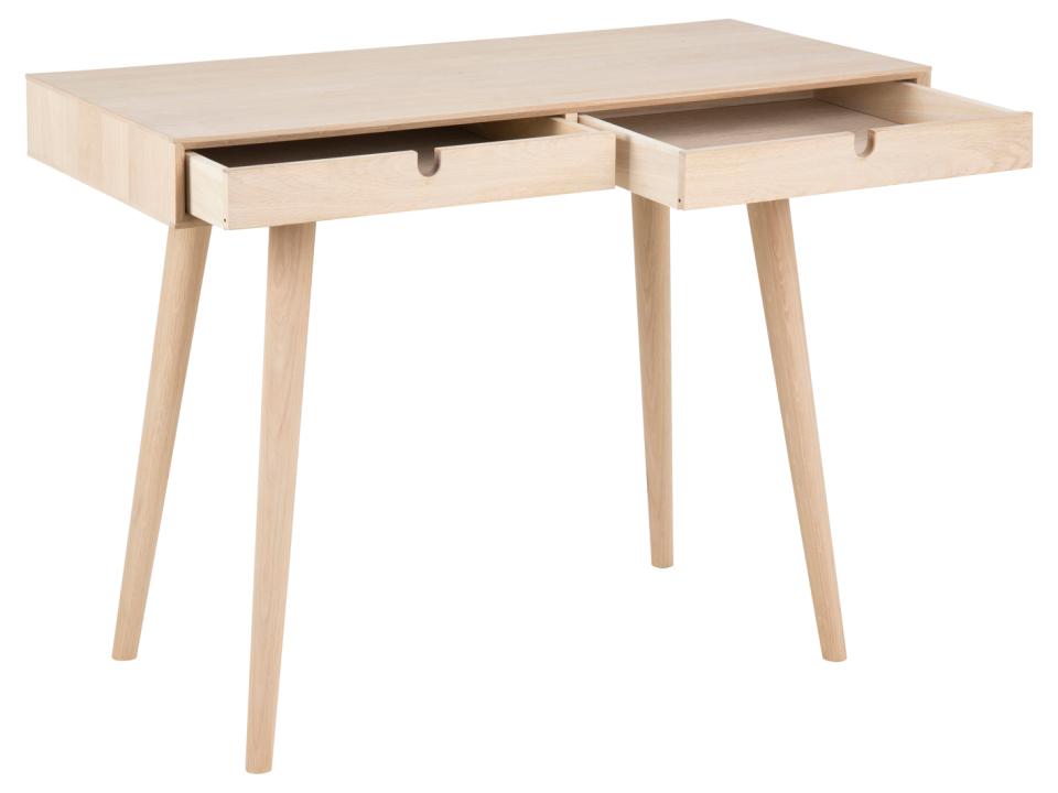 Desk East Penarth | size: Length: 45cm, Width: 100cm, Height: 74cm | color: Oak | image: 3 | variant: 1005701