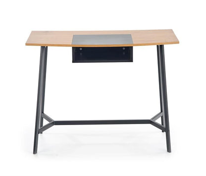 Desk East Salvador | size: Length: 60cm, Width: 100cm, Height: 76cm | color: Oak/Grey | image: 1 | variant: 1006907