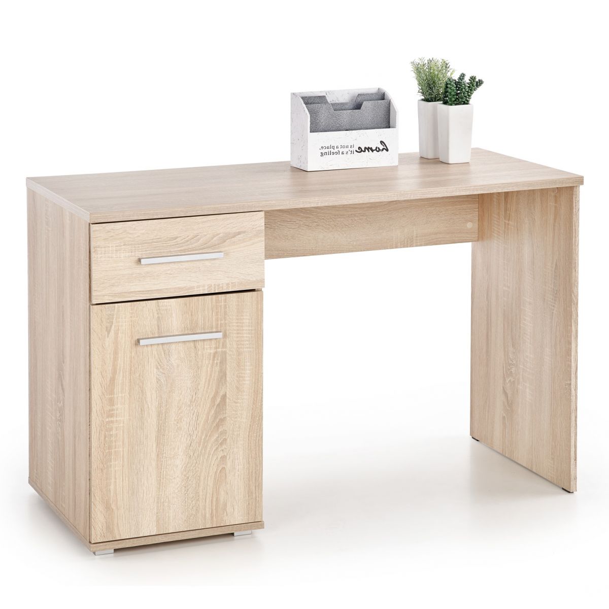 Desk Lima 1 | size: Length: 55cm, Width: 120cm, Height: 75cm | color: Oak | image: 1 | variant: 1011368