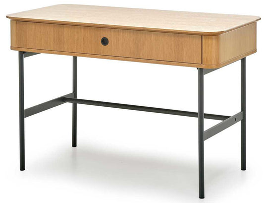 Desk Smart | size: Length: 59cm, Width: 117cm, Height: 76cm | color: Oak | image: 1 | variant: 1016924
