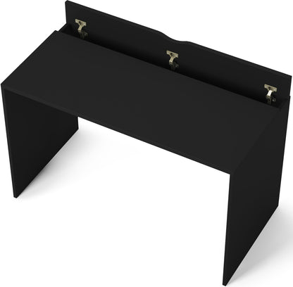 Desk Vercelli | size: Length: 60cm, Width: 120cm, Height: 75cm | color: Black | image: 2 | variant: 1010569