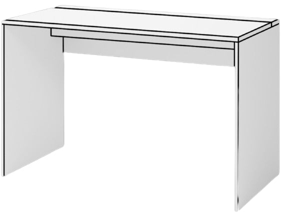 Desk Vercelli | size: Length: 60cm, Width: 120cm, Height: 75cm | color: White | image: 5 | variant: 1010570