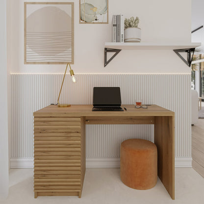 Desk West Skien 1 | size: Length: 60cm, Width: 120cm, Height: 75cm | color: Oak | image: 4 | variant: 1018106