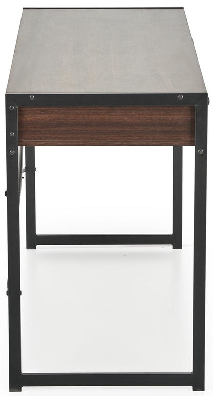 Desk West Turku | size: Length: 48cm, Width: 123cm, Height: 75cm | color: Brown/Black | image: 2 | variant: 1007526