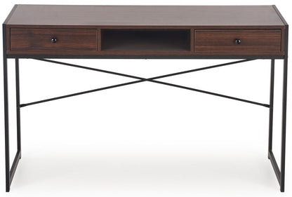 Desk West Turku | size: Length: 48cm, Width: 123cm, Height: 75cm | color: Brown/Black | image: 3 | variant: 1007526