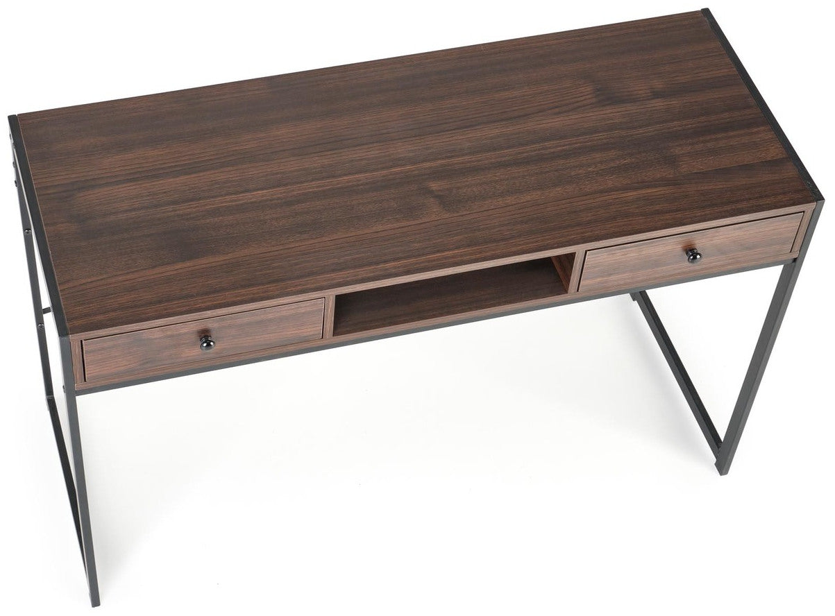 Desk West Turku | size: Length: 48cm, Width: 123cm, Height: 75cm | color: Brown/Black | image: 4 | variant: 1007526