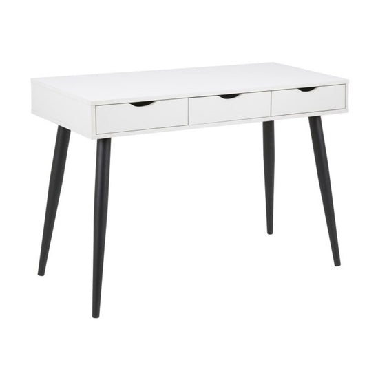 Desk Wolverhampton | size: Length: 110cm, Width: 50cm, Height: 77cm | color: White/Black | image: 1 | variant: 1005351