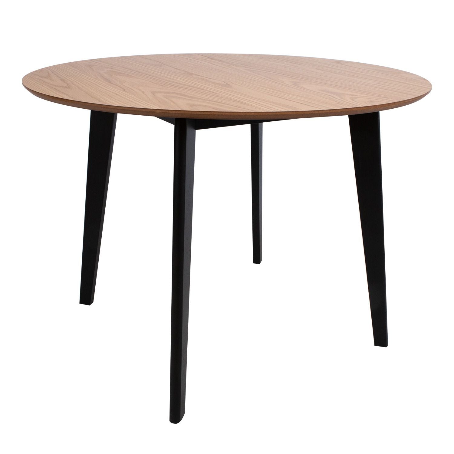 Dining Room Furniture Set Broadstairs | size: Length: 105cm, Width: 105cm, Height: 76cm | color: Black/Oak | image: 1 | variant: 1006522