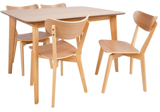 Dining Room Furniture Set Broadstairs | size: Length: 80cm, Width: 120cm, Height: 76cm | color: Oak | image: 0 | variant: 1006524