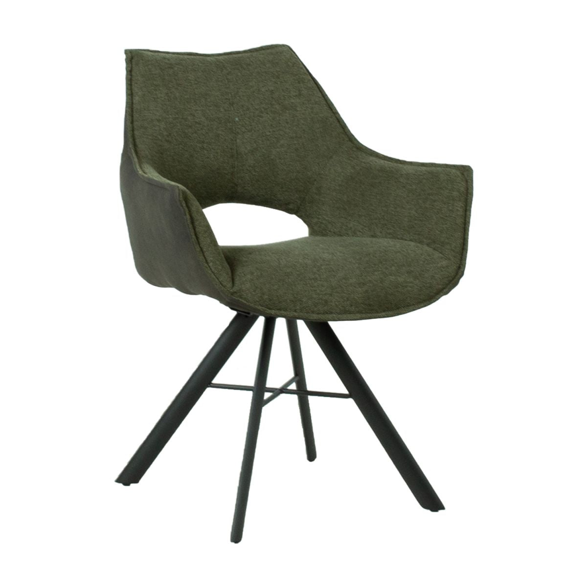 Dining Room Furniture Set Bromley | size: Length: 90cm, Width: 200cm, Height: 76cm | color: Black/Grey/Green | image: 1 | variant: 1005468
