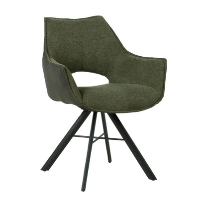 Dining Room Furniture Set Bromley | size: Length: 90cm, Width: 200cm, Height: 76cm | color: Black/Grey/Green | image: 1 | variant: 1005468