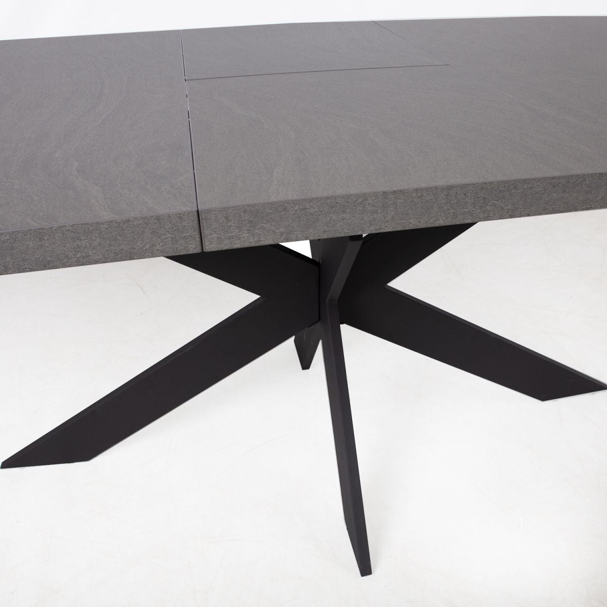 Dining Room Furniture Set Bromley | size: Length: 90cm, Width: 200cm, Height: 76cm | color: Black/Grey/Green | image: 3 | variant: 1005468