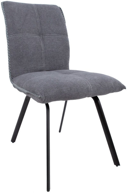 Dining Room Furniture Set Bromley | size: Length: 90cm, Width: 220cm, Height: 76cm | color: Black/Grey | image: 3 | variant: 1001674
