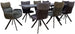 Dining Room Furniture Set Kristiansand | size: Length: 90cm, Width: 220cm, Height: 76cm | color: Black/Grey/Green | image: 1 | variant: 1001665