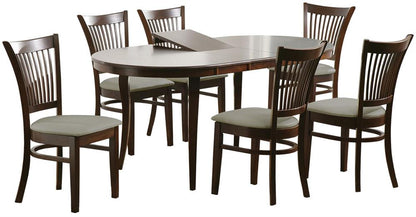 Dining Room Furniture Set Mold | size: Length: 90cm, Width: 178cm, Height: 76cm | color: Brown/Grey | image: 1 | variant: 1006161