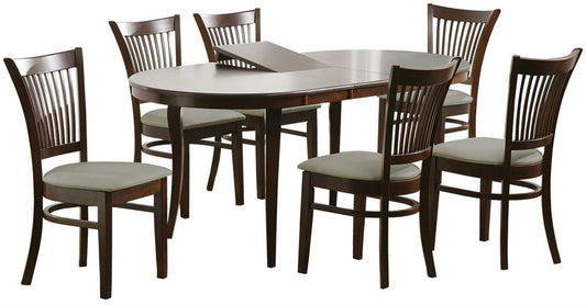 Dining Room Furniture Set Mold | size: Length: 90cm, Width: 178cm, Height: 76cm | color: Brown/Grey | image: 1 | variant: 1006161