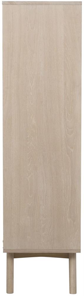 Display Cabinet East Bargoed | size: Width: 140cm, Height: 148cm, Depth: 40cm | color: Oak | image: 4 | variant: 1006180