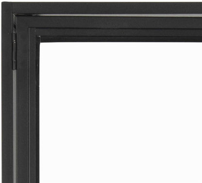 Display Cabinet Seaford 1 | size: Width: 77cm, Height: 185.6cm, Depth: 35cm | color: Black | image: 5 | variant: 1017056