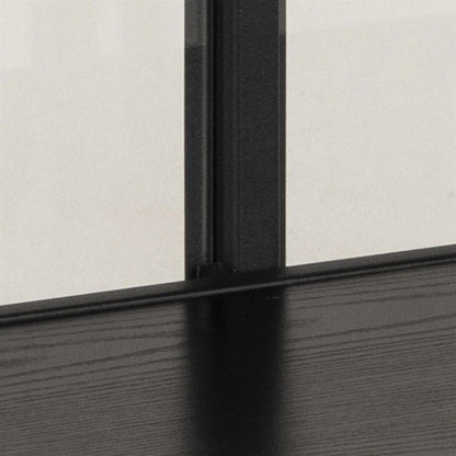 Display Cabinet Seaford | size: Width: 152.4cm, Height: 86.4cm, Depth: 35cm | color: Black | image: 5 | variant: 1017055