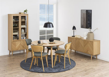 Display Cabinet Turin | size: Width: 80cm, Height: 178cm, Depth: 37cm | color: Oak | image: 8 | variant: 1006182