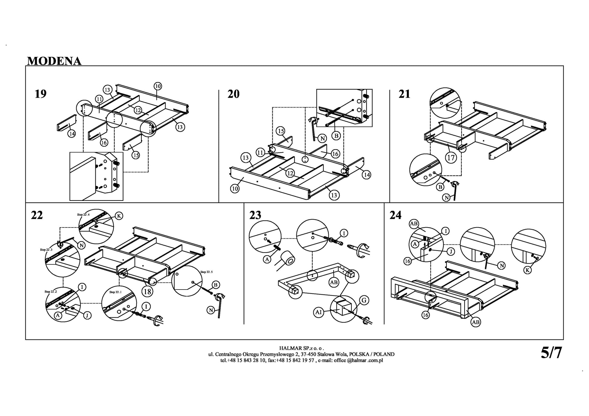 Double Bed East Gloucester | size: Length: 220cm, Width: 144cm, Height: 106cm | color: Gray | image: 8 | variant: 1006691