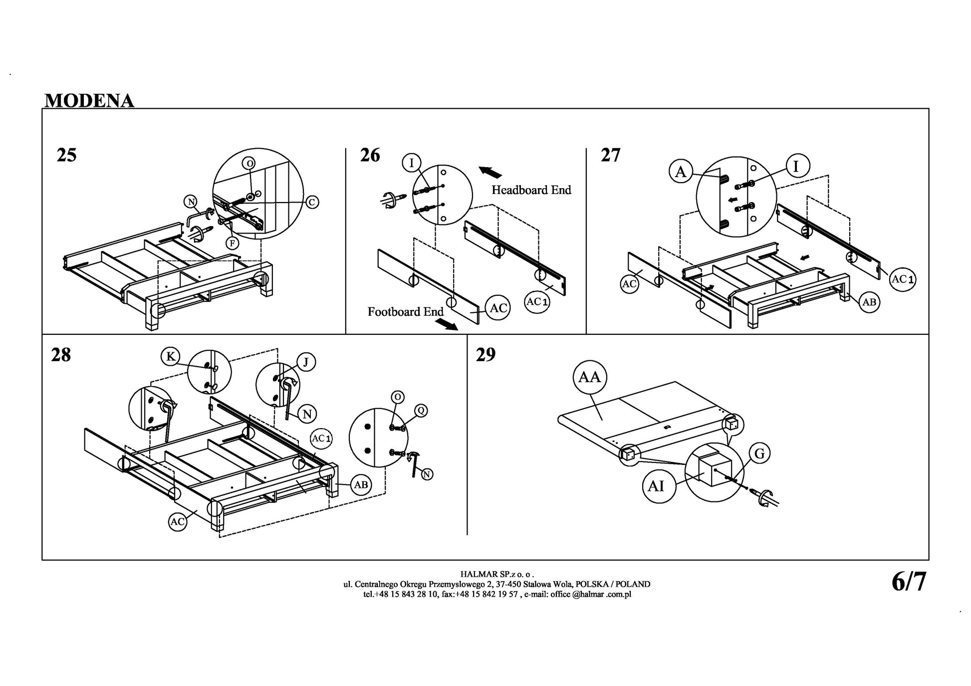 Double Bed East Gloucester | size: Length: 220cm, Width: 144cm, Height: 106cm | color: Gray | image: 9 | variant: 1006691