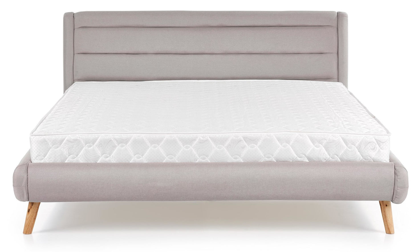 Double Bed East Imperia | size: Length: 232cm, Width: 159cm, Height: 86cm | color: Gray | image: 3 | variant: 1006672