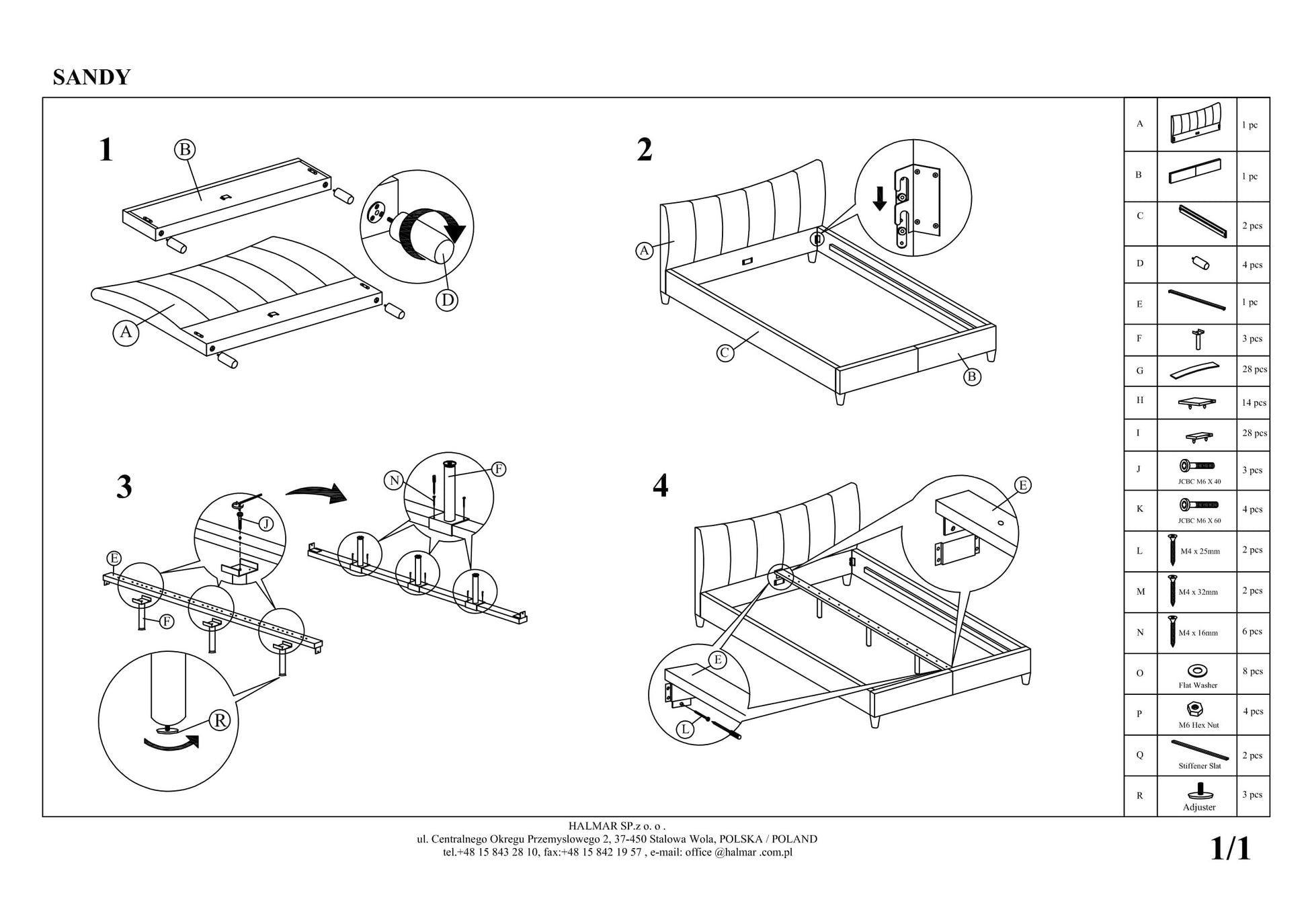 Double Bed East La Spezia | size: Length: 217cm, Width: 174cm, Height: 100cm | color: Gray | image: 3 | variant: 1006679