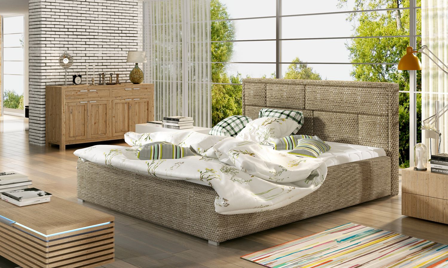 Double Bed East Marrakesh 2 | size: Length: 223cm, Width: 200cm, Height: 93cm | color: Berlin | image: 1 | variant: 1011542