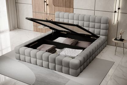 Double Bed East Petersburg 2 | size: Length: 225cm, Width: 224cm, Height: 104cm | color: Royal | image: 3 | variant: 1011070