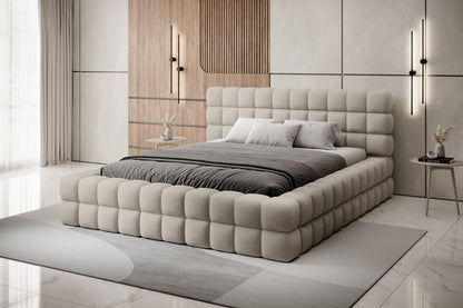 Double Bed East Petersburg | size: Length: 225cm, Width: 184cm, Height: 104cm | color: Royal | image: 1 | variant: 1011032