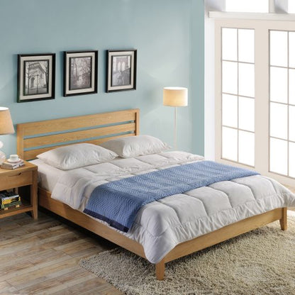 Double Bed East Towcester | size: Length: 211cm, Width: 167cm, Height: 91cm | color: Brown | image: 1 | variant: 1005821