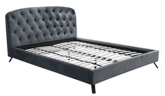 Double Bed East Treorchy | size: Length: 221cm, Width: 172cm, Height: 102cm | color: Gray | image: 2 | variant: 1005854