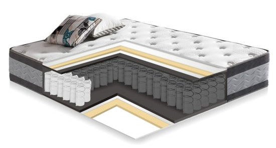 Double Bed East Treorchy | size: Length: 221cm, Width: 172cm, Height: 102cm | color: Gray | image: 3 | variant: 1005854