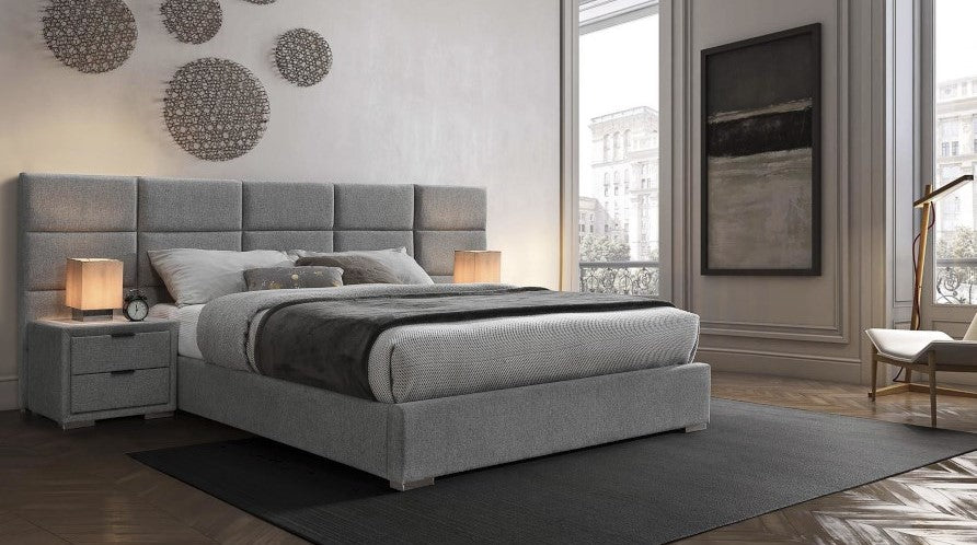Double Bed East Walton | size: Length: 214cm, Width: 267cm, Height: 108cm | color: Gray | image: 1 | variant: 1007186