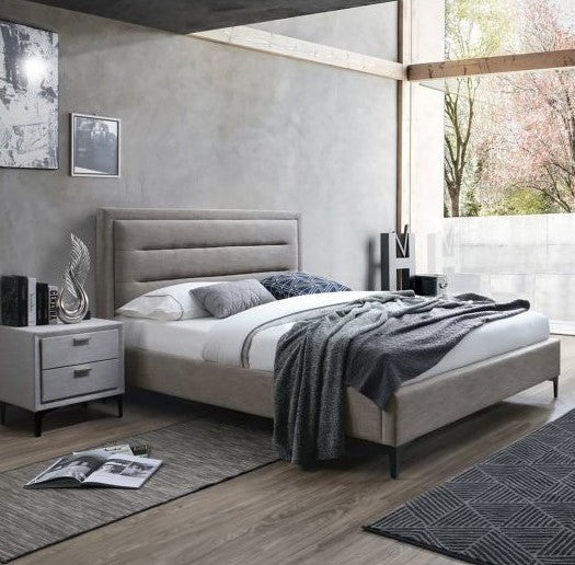 Double Bed East Wokingham | size: Length: 219cm, Width: 166.5cm, Height: 105cm | color: Beige | image: 1 | variant: 1005191