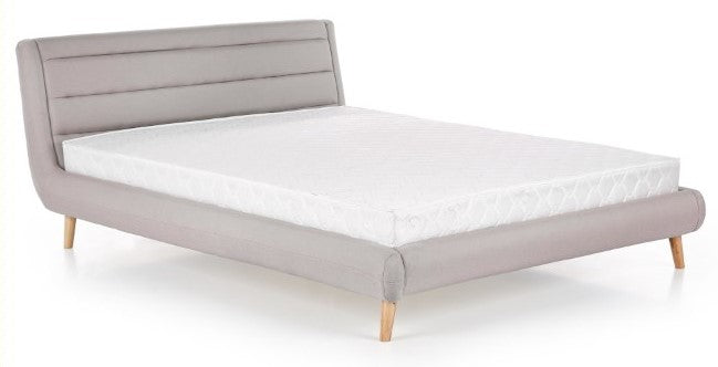 Double Bed Elanda | size: Length: 232cm, Width: 159cm, Height: 86cm | color: Gray | image: 1 | variant: 1010954