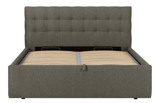 Double Bed Gothenburg | size: Length: 221cm, Width: 176cm, Height: 110cm | color: Beige | image: 2 | variant: 1005806