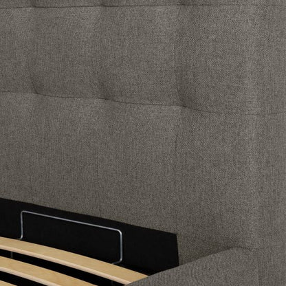 Double Bed Gothenburg | size: Length: 221cm, Width: 176cm, Height: 110cm | color: Beige | image: 5 | variant: 1005806