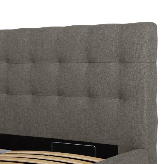 Double Bed Gothenburg | size: Length: 221cm, Width: 176cm, Height: 110cm | color: Beige | image: 6 | variant: 1005806