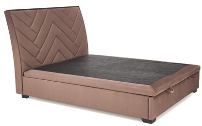 Double Bed Lagos | size: Length: 230cm, Width: 163cm, Height: 124cm | color: Beige | image: 2 | variant: 1003357