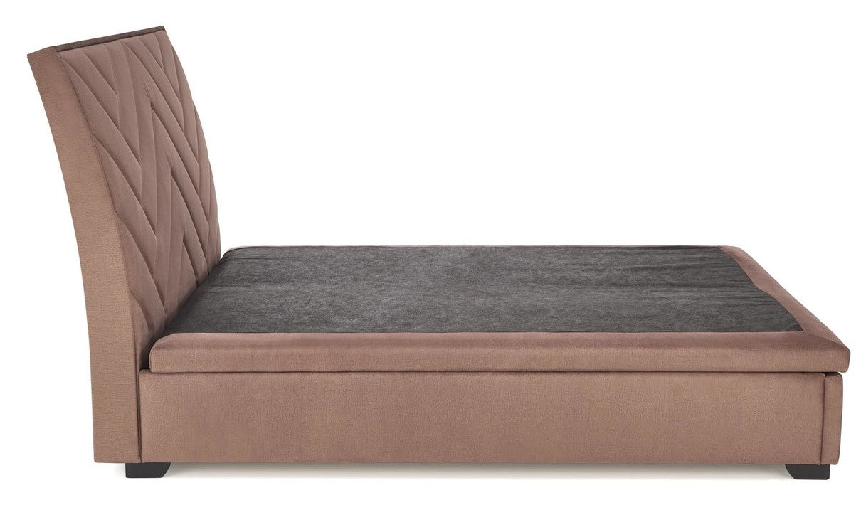 Double Bed Lagos | size: Length: 230cm, Width: 163cm, Height: 124cm | color: Beige | image: 3 | variant: 1003357