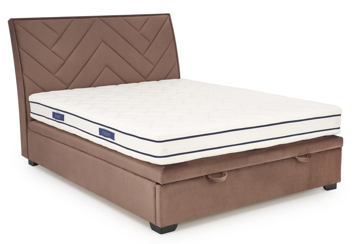 Double Bed Lagos | size: Length: 230cm, Width: 163cm, Height: 124cm | color: Beige | image: 5 | variant: 1003357