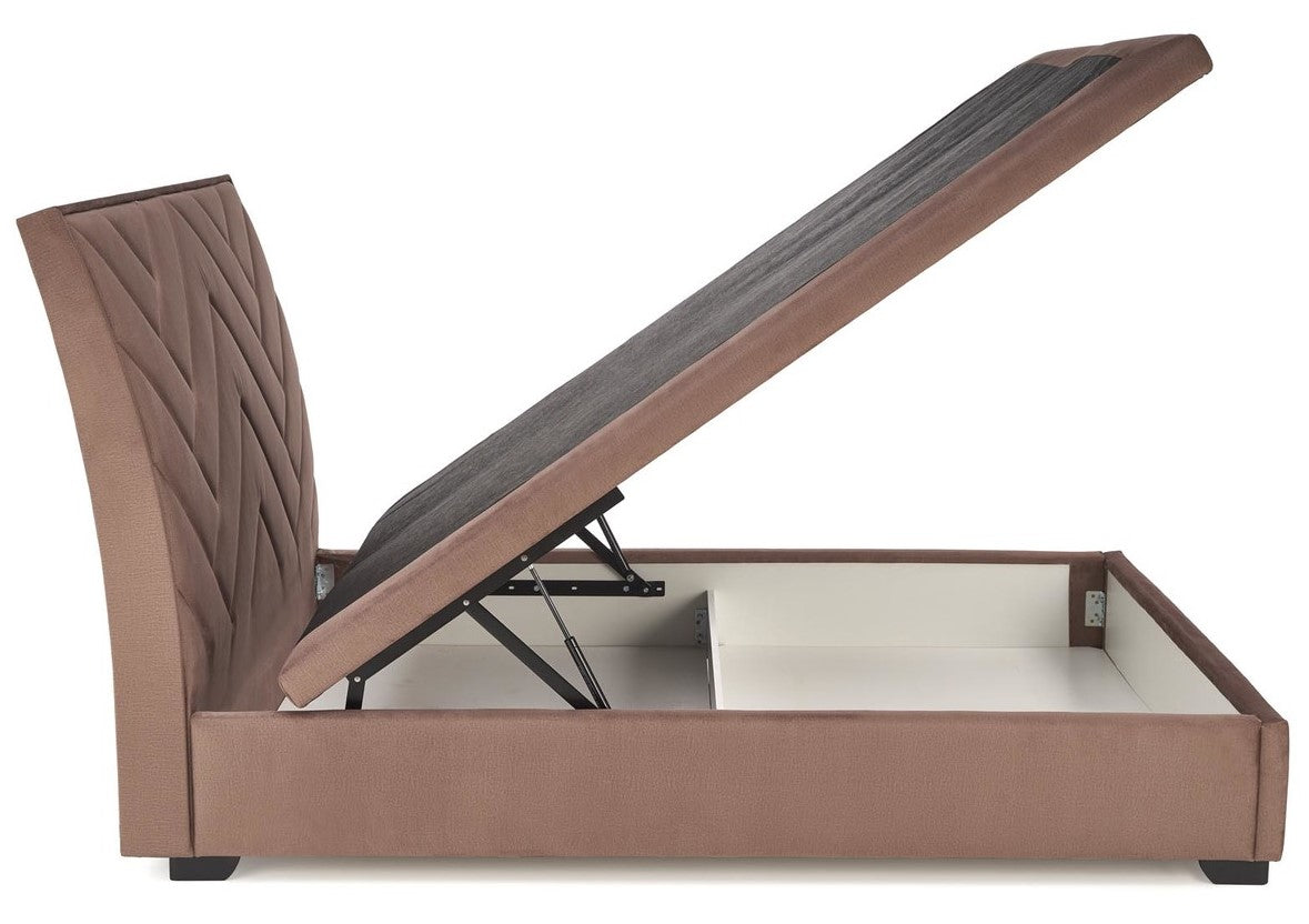 Double Bed Lagos | size: Length: 230cm, Width: 163cm, Height: 124cm | color: Beige | image: 6 | variant: 1003357