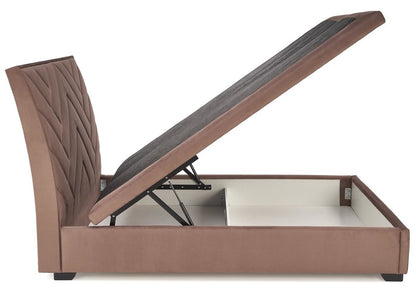 Double Bed Lagos | size: Length: 230cm, Width: 163cm, Height: 124cm | color: Beige | image: 6 | variant: 1003357