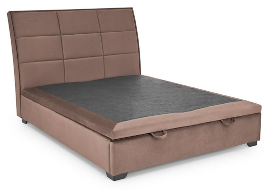 Double Bed Lahore | size: Length: 230cm, Width: 163cm, Height: 124cm | color: Beige | image: 1 | variant: 1003360
